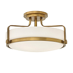 Потолочный светильник с круглым матовым белым плафоном Hinkley варинант исполнения - 1 | Loft Concept в Кирове