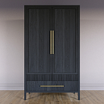 Шкаф платяной Primo с выдвижными ящиками шпон Светлый дуб варинант исполнения - 2 | Loft Concept в Кирове