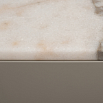 Тумба под телевизор серая с мраморной столешницей Uniqueness Marble варинант исполнения - 6 | Loft Concept в Кирове
