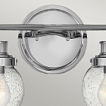 Бра для ванных комнат с прозрачным шарообразным плафоном из стекла с пузырьками на круглом основании Hinkley варинант исполнения - 17 | Loft Concept в Кирове