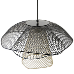 Подвесной светильник Black Grey Mesh Lampshade Hanging Lamp варинант исполнения - 4 | Loft Concept в Кирове