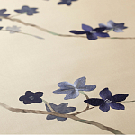 Обои ручная роспись Cherry Tree Original colourway on Stone Ochre dyed silk варинант исполнения - 2 | Loft Concept в Кирове
