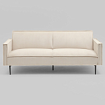 Диван современный вельветовый прямой Worcester Молочный варинант исполнения - 2 | Loft Concept в Кирове