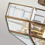 Потолочный светильник шестигранной формы с прозрачными стеклянным плафоном Elstead Lighting варинант исполнения - 4 | Loft Concept в Кирове