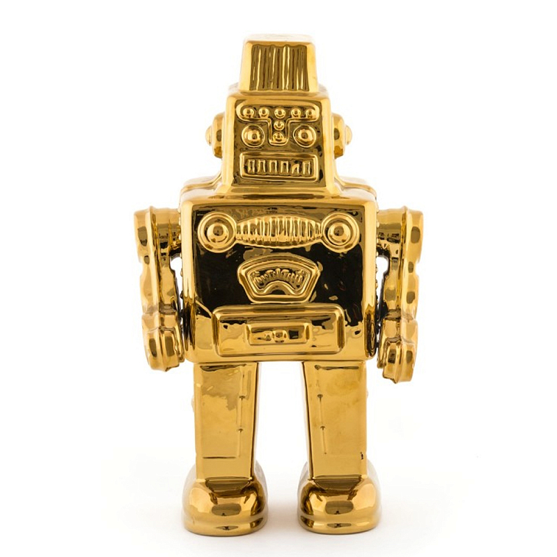 Аксессуар Seletti My Robot Gold Золотой Аксессуар Seletti My Robot Gold Золотой в Кирове | Loft Concept