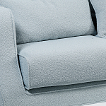 Диван Seldon с мягкими подушками голубое букле варинант исполнения - 5 | Loft Concept в Кирове