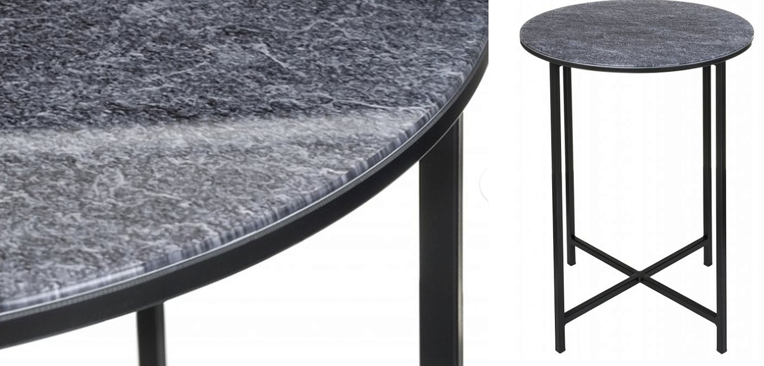 Приставной стол Zermatt Side Table round gray Приставной стол Zermatt Side Table round gray - Loft-Concept в Кирове
