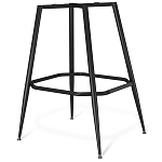 Барный стул со спинкой и подлокотниками на 4-х металлических ножках Douglas Rhombus Синий Велюр варинант исполнения - 5 | Loft Concept в Кирове