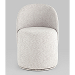 Пуф Loreen со спинкой вращающийся букле светло-серый варинант исполнения - 4 | Loft Concept в Кирове