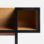 Дизайнерская скамейка  Canton  Beech and Black Bench варинант исполнения - 10 | Loft Concept в Кирове