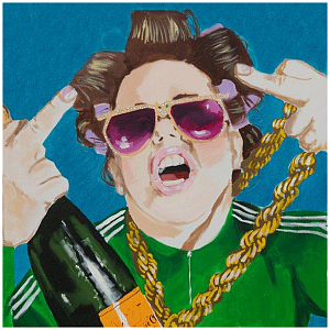 Картина Heiress Billionairess Came to Party in Blue