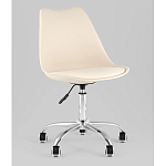 Офисный стул на металлическом основании EGGERY Beige пластик варинант исполнения - 1 | Loft Concept в Кирове