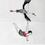 Плитка с узором Аист варинант исполнения - 2 | Loft Concept в Кирове