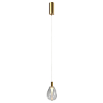 Подвесной светильник со стеклянным плафоном в форме капли NAOMI drop transparent glass варинант исполнения - 2 | Loft Concept в Кирове