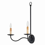 Бра настенное черное с 2-мя лампами Candle Sleeves варинант исполнения - 4 | Loft Concept в Кирове