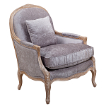 Кресло Ava Classical Armchair brown and grey velour варинант исполнения - 1 | Loft Concept в Кирове