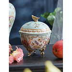 Шкатулка голубого цвета с цветочными орнаментами Blue Garden варинант исполнения - 3 | Loft Concept в Кирове