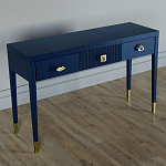 Дизайнерский Письменный стол Elsa Dreams Blue с тремя ящиками варинант исполнения - 3 | Loft Concept в Кирове