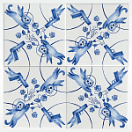 Плитка с узором 2 кота 2 пистолета варинант исполнения - 2 | Loft Concept в Кирове