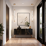 Люстра с белым скрученным плафоном Golden Swirl варинант исполнения - 10 | Loft Concept в Кирове