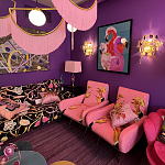 Картина Фламинго вышивка бисер Flamingo Beaded Wall Art варинант исполнения - 1 | Loft Concept в Кирове