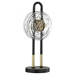 Настольная лампа с черным основанием и золотистым декором Bruno варинант исполнения - 1 | Loft Concept в Кирове