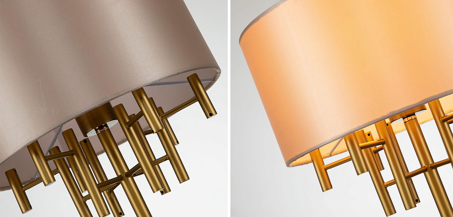 Настольная лампа Латунь Oswell Lampshade Table Lamp Настольная лампа Латунь Oswell Lampshade Table Lamp - Loft-Concept в Кирове