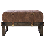 Пуф Duncan винтажная коричневая кожа  варинант исполнения - 1 | Loft Concept в Кирове