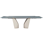 Стол обеденный раскладной со стеклянной столешницей Futuristic Table варинант исполнения - 2 | Loft Concept в Кирове