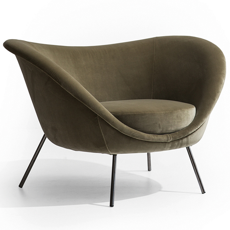 Дизайнерское кресло Gio Ponti D.154.2 Armchair Темно-оливковый Черный Дизайнерское кресло Gio Ponti D.154.2 Armchair Темно-оливковый Черный в Кирове | Loft Concept
