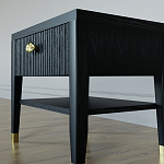 Прикроватная тумбочка с ящиком Elsa Dreams Black варинант исполнения - 3 | Loft Concept в Кирове