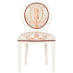 Стул из массива бука бежевый с растительным орнаментом Raffael Angel Beige Chair варинант исполнения - 1 | Loft Concept в Кирове