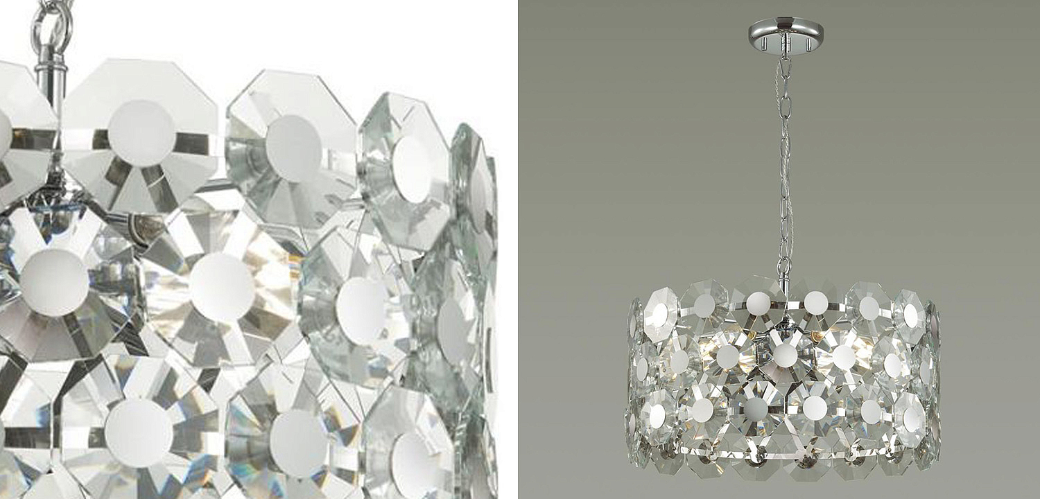 Люстра Crystal Octagons Chrome Люстра Crystal Octagons Chrome - Loft-Concept в Кирове