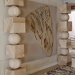 Декор настенный в Эко стиле рафия Malibu wall panel варинант исполнения - 1 | Loft Concept в Кирове