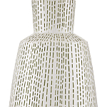 Настольная лампа с корпусом в форме вазы и белым абажуром Lots of Strokes варинант исполнения - 1 | Loft Concept в Кирове