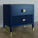 Тумба прикроватная с двумя ящиками Elsa Dreams Blue варинант исполнения - 1 | Loft Concept в Кирове