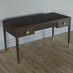 Письменный стол Elsa Dreams Walnut Шпон дерево с двумя ящиками варинант исполнения - 2 | Loft Concept в Кирове