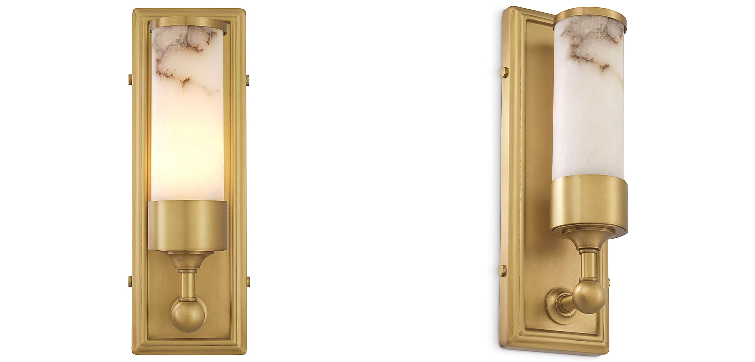 Бра Eichholtz Wall Lamp Valentine Alabaster Бра Eichholtz Wall Lamp Valentine Alabaster - Loft-Concept в Кирове