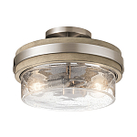 Потолочный светильник с прозрачным стеклянным плафоном с эффектом пузырьков Kichler варинант исполнения - 1 | Loft Concept в Кирове