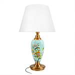 Настольная лампа голубая с изображением птиц Slip Away варинант исполнения - 1 | Loft Concept в Кирове