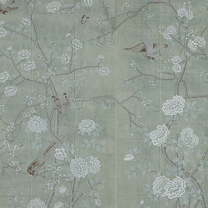 Обои ручной работы Earlham Blue Gray