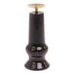 Подсвечник из натурального камня змеевик чёрного цвета Stone Candlestick варинант исполнения - 1 | Loft Concept в Кирове