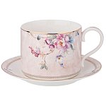 Чайный набор из фарфора с цветочным принтом на 6 персон 12 предметов Flower Porcelain Collection варинант исполнения - 1 | Loft Concept в Кирове