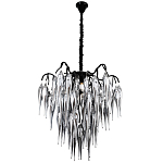 Люстра со стеклянными подвесками дымчатого цвета Ambre Glass Chandelier 70 варинант исполнения - 3 | Loft Concept в Кирове