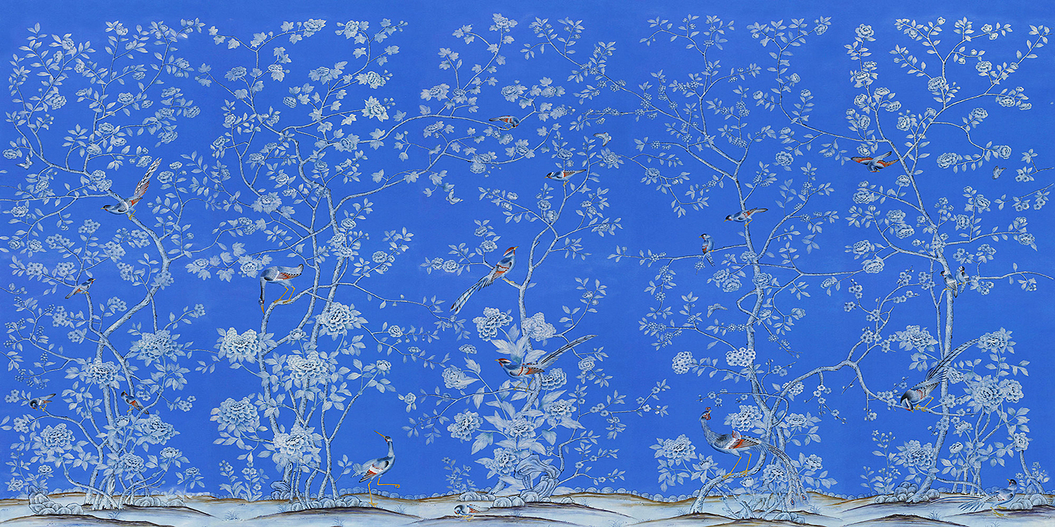 Обои ручная роспись Earlham Bright Blue - Loft-Concept в Кирове