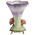 Ваза с цесарками из фарфора с бронзовыми элементами Garden of Eden варинант исполнения - 2 | Loft Concept в Кирове