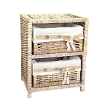 Стеллаж для детской с плетенным выдвижными корзинами Bow варинант исполнения - 2 | Loft Concept в Кирове