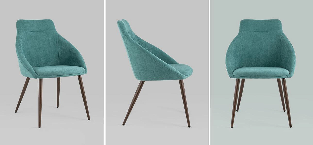 Стул Queenie Chair Голубой Цвет Стул Queenie Chair Голубой Цвет - Loft-Concept в Кирове