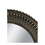 Зеркало круглое с текстурированным дизайном рамы Helios варинант исполнения - 4 | Loft Concept в Кирове