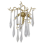 Бра с декором в виде ветвей и стеклянных подвесок в форме капель Droplet Chandelier варинант исполнения - 1 | Loft Concept в Кирове